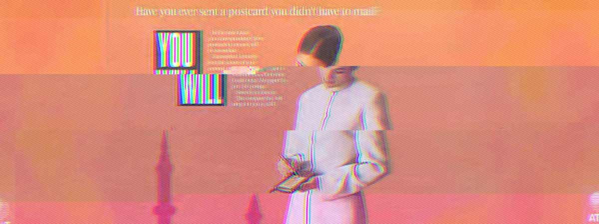 Glitched AT&T 1990s advert